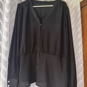 Elegant Black Women's Top